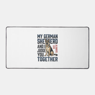 Deutscher Schäferhund-Shirt Lustiger Hundeliebhabe Schreibtischunterlage