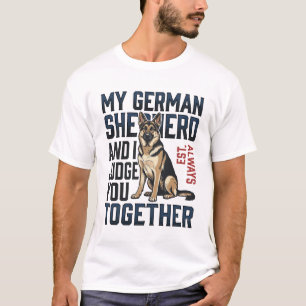 Deutscher Schäferhund-Shirt Lustiger Hundeliebhabe T-Shirt