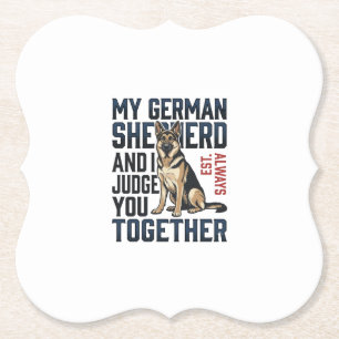 Deutscher Schäferhund-Shirt Lustiger Hundeliebhabe Untersetzer