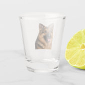 Deutscher Schäferhund-Shotglas Schnapsglas (Rückseite)