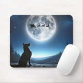 Deutscher Schäferhund sieht Santa zu Mousepad (Mit Mouse)