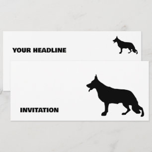 Deutscher Schäferhund Silhouette pur