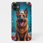 Deutscher Schäferhund, sitzend Case-Mate iPhone Hülle (Rückseite)