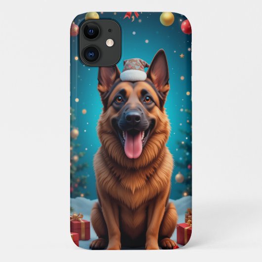 Deutscher Schäferhund, sitzend Case-Mate iPhone Hülle (Rückseite)