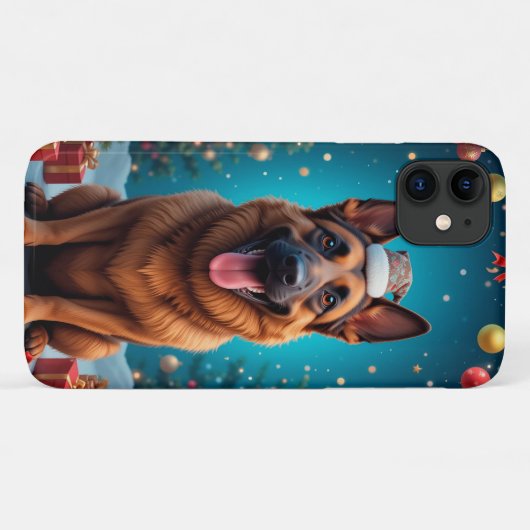 Deutscher Schäferhund, sitzend Case-Mate iPhone Hülle (Rückseite (Horizontal))