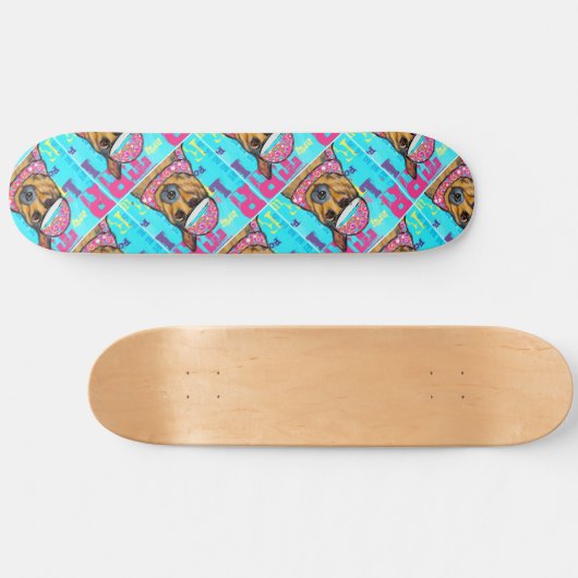 Deutscher Schäferhund Skateboard (Horizontal)