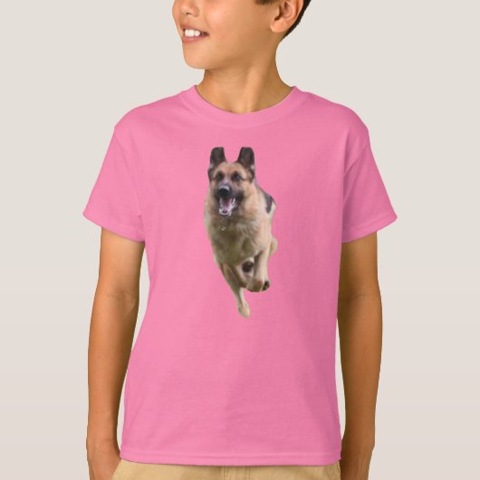 Deutscher Schäferhund Sleeve V-Neck-T - Shirt (Vorderseite)