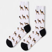 Deutscher Schäferhund Socken (Linkes Detail)