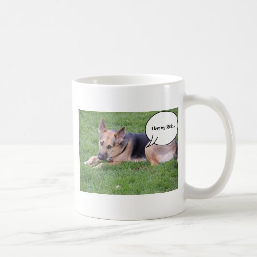Deutscher Schäferhund-Spaß Kaffeetasse (Rechts)