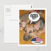 Deutscher Schäferhund-Spaß Postkarte (Vorne/Hinten)