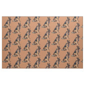 Deutscher Schäferhund Spaß Tier Kunst Stoff (Fat Quarter (45,7 x 55,9 cm))