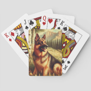Deutscher Schäferhund Spielkarten