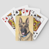Deutscher Schäferhund Spielkarten (Rückseite)