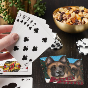 Deutscher Schäferhund Spielkarten