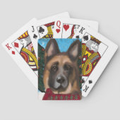 Deutscher Schäferhund Spielkarten (Rückseite)
