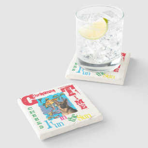 Deutscher Schäferhund Steinuntersetzer