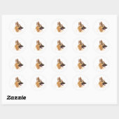 Deutscher Schäferhund Sticker Kunst (Blatt)