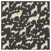 Deutscher Schäferhund Stoff (Nahaufnahme)