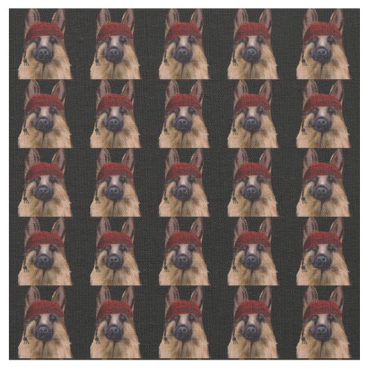 Deutscher Schäferhund Stoff (Nahaufnahme)