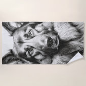 Deutscher Schäferhund Strandtuch (Vorderseite)