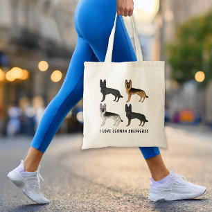 Deutscher Schäferhund Süße Hunde Ich Liebe Deutsch Tragetasche