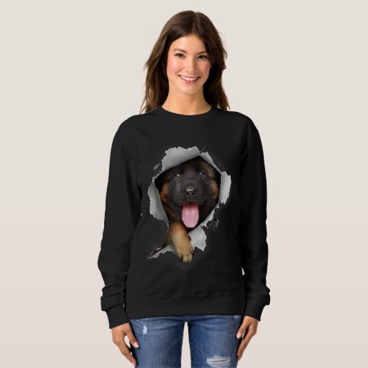Deutscher Schäferhund Sweatshirt (Vorne ganz)