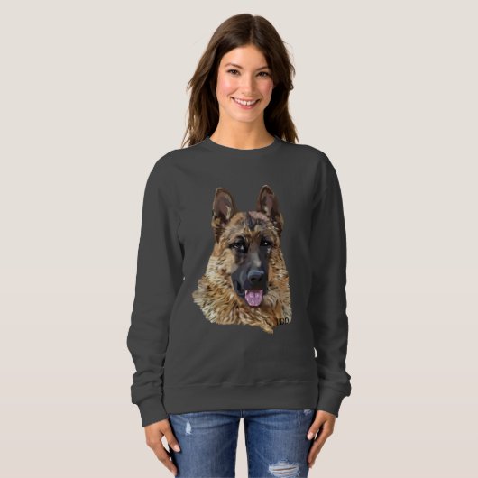 Deutscher Schäferhund Sweatshirt (Vorne ganz)