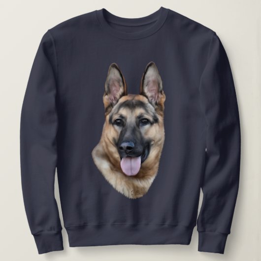 Deutscher Schäferhund Sweatshirt (Design vorne)