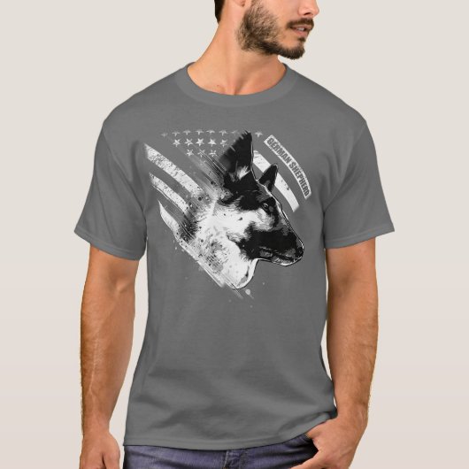 Deutscher Schäferhund T-Shirt (Vorderseite)