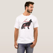 Deutscher Schäferhund T-Shirt (Vorne ganz)
