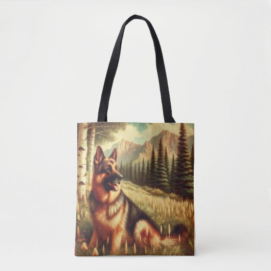 Deutscher Schäferhund Tasche (Vorderseite)