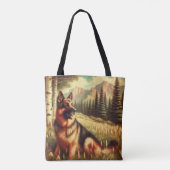 Deutscher Schäferhund Tasche (Rückseite)