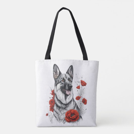 Deutscher Schäferhund Tasche (Rückseite)