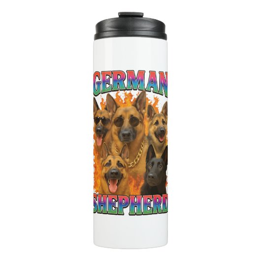 Deutscher Schäferhund Thermosbecher (Vorderseite)