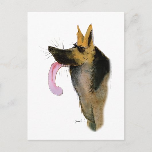 Deutscher Schäferhund, tony fernandes Postkarte (Vorderseite)