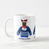 Deutscher Schäferhund trägt hässlichen Sweater Hun Kaffeetasse (Links)