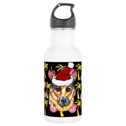 DEUTSCHER SCHÄFERHUND TRINKFLASCHE (Vorderseite)