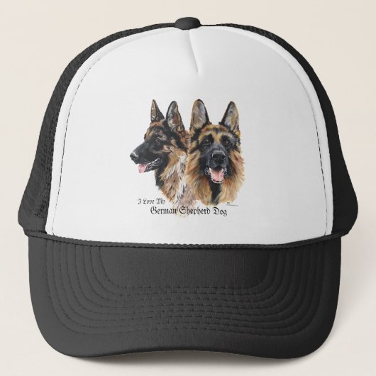 Deutscher Schäferhund Truckerkappe (Vorderseite)