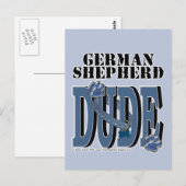 Deutscher Schäferhund-TYP Postkarte (Vorne/Hinten)