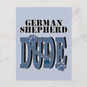 Deutscher Schäferhund-TYP Postkarte