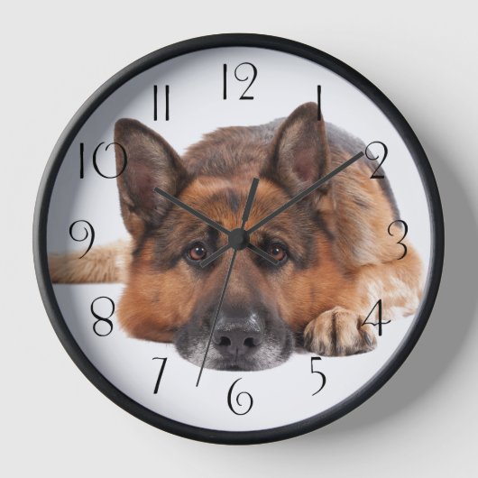 Deutscher Schäferhund Uhr (Vorderseite)