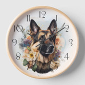 Deutscher Schäferhund Uhr (Vorderseite)