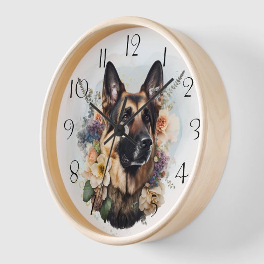 Deutscher Schäferhund Uhr (Winkel)