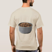 Deutscher Schäferhund und Hundefutter Doppelseitig T-Shirt (Rückseite)
