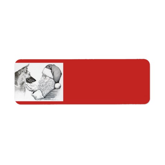 Deutscher Schäferhund und Weihnachtsmann (Vorne)