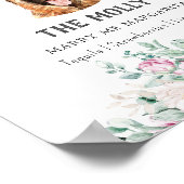 Deutscher Schäferhund Unterschrift Drink Zeichen Poster (Ecke)