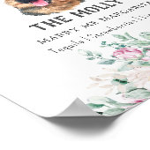 Deutscher Schäferhund Unterschrift Drink Zeichen Poster (Ecke)