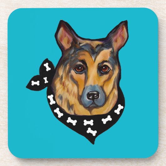 DEUTSCHER SCHÄFERHUND UNTERSETZER (Vorderseite)