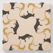 Deutscher Schäferhund-Untersetzer Steinuntersetzer (Vorderseite)