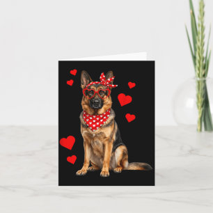 Deutscher Schäferhund Valentinstag Hunde Liebhaber Karte